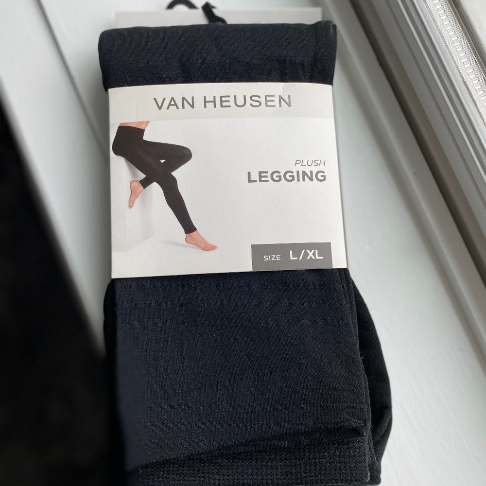 Black fleece-lined leggings NWT (4/$20)